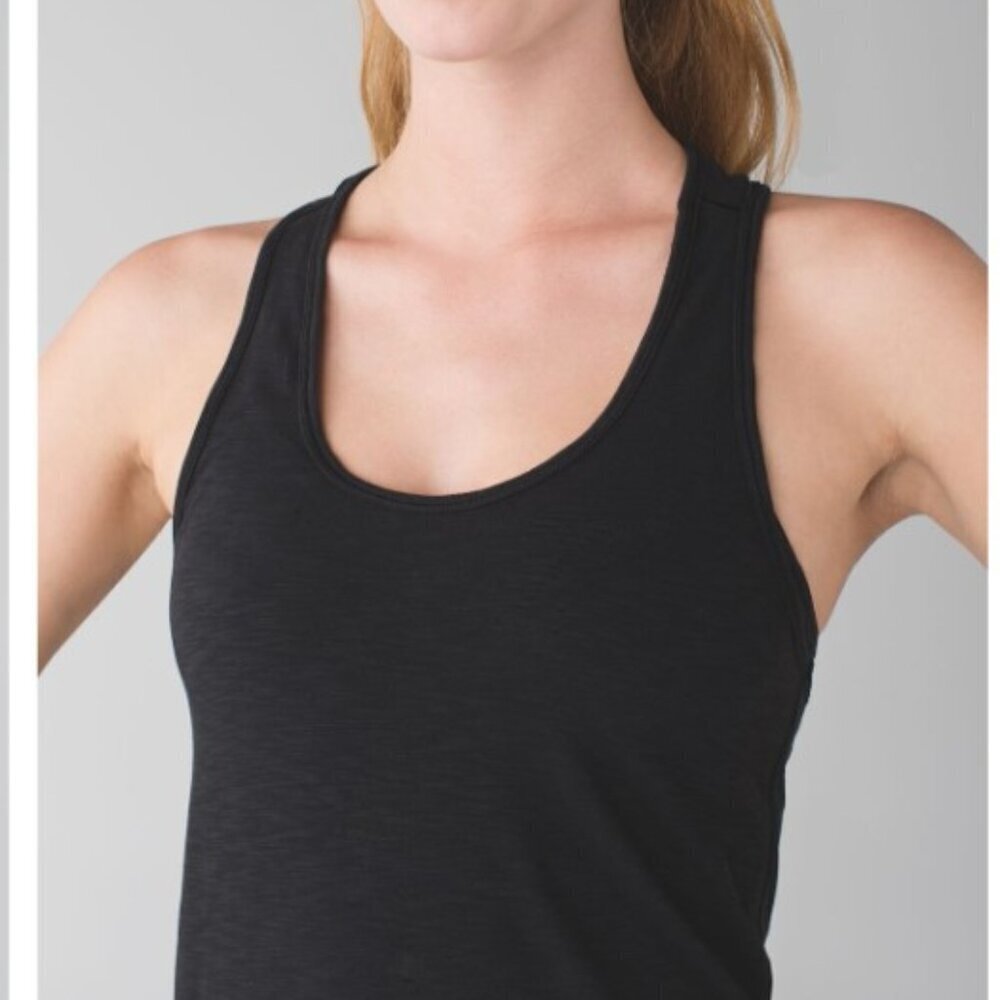 LULULEMON RACERBACK TANK WOMENS  SIZE 6 BLACK - Picture 3 of 15
